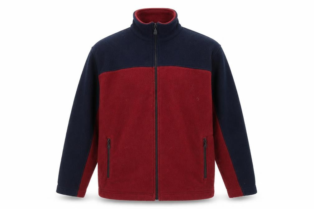 Marks and Spencer Men's Red Blue Fleece Jacket L