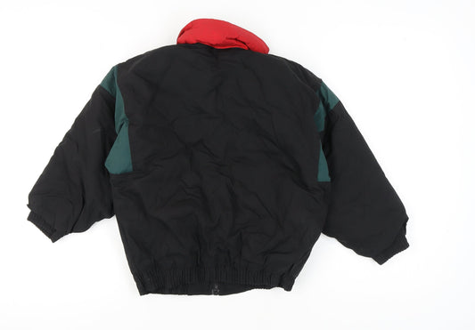 Wavelength Boys Black Colourblock Jacket 9-10 Years