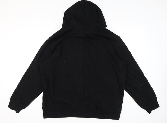 H&M Men's Black 2XL Pullover Hoodie - Stylish & Comfy