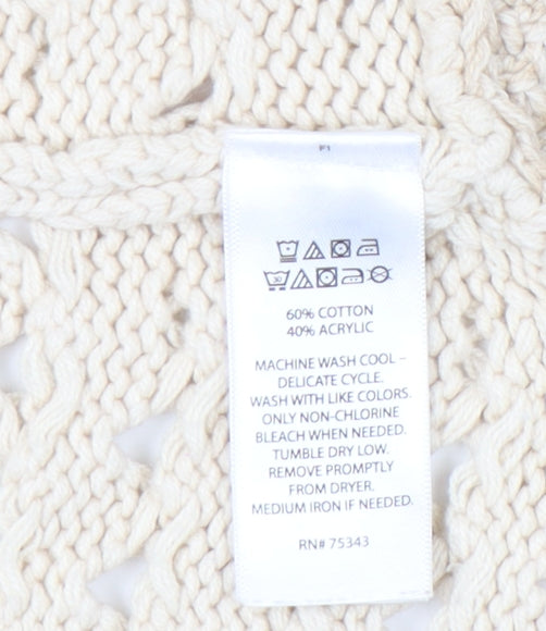 Max Studio Teens Beige Knit Vest - Size 12