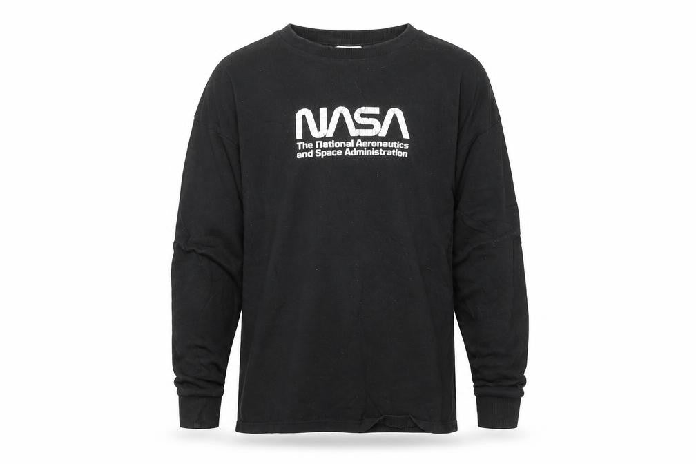 Marks & Spencer Boys Black NASA Long Sleeve T-Shirt 10 Years