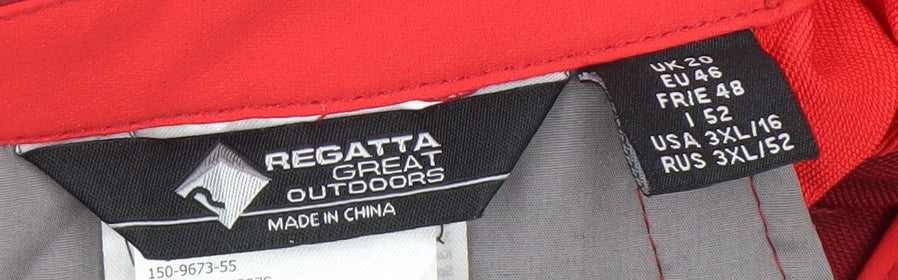 Regatta Men's Red Snow Pants 3XL with Zip Pockets