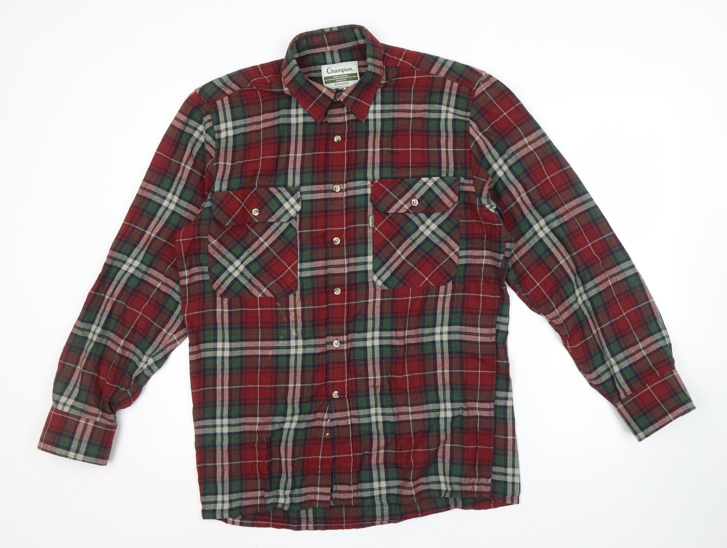 Champion Men's Multicoloured Plaid Shirt M