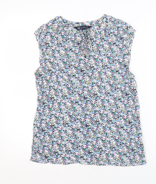 Crew Clothing Women's Multicoloured Floral Tunic Blouse, Size 12