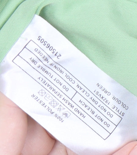 Anna Rose Women's Green Floral Chiffon Blouse Size 12