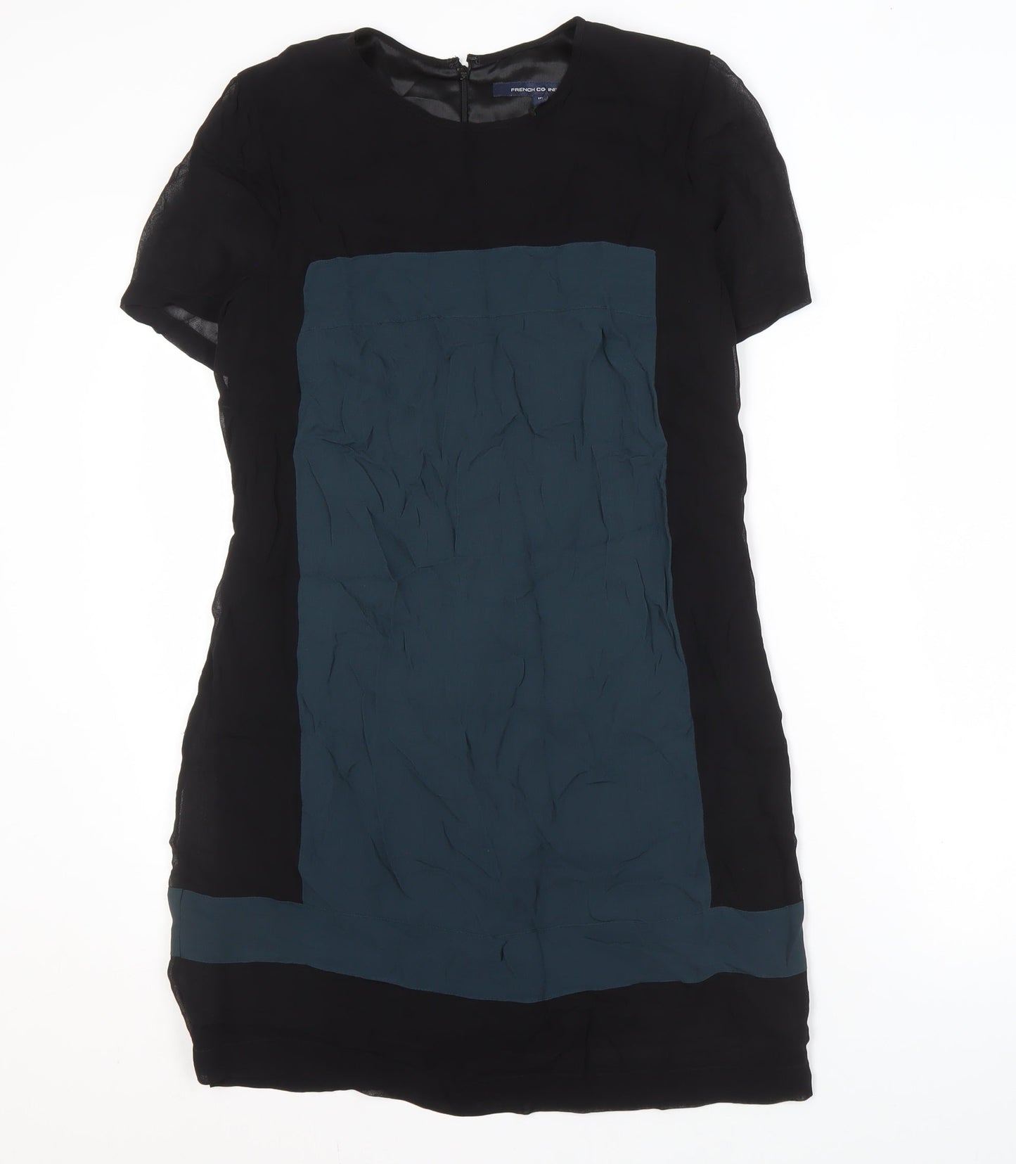 French Connection Women’s Black Colourblock Shift Dress 10