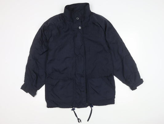 BHS Women's Navy Nylon Jacket Size 10