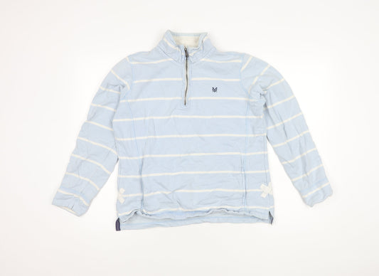 Crew Clothing Women’s Blue Striped Sweatshirt Size 12 Pullover
