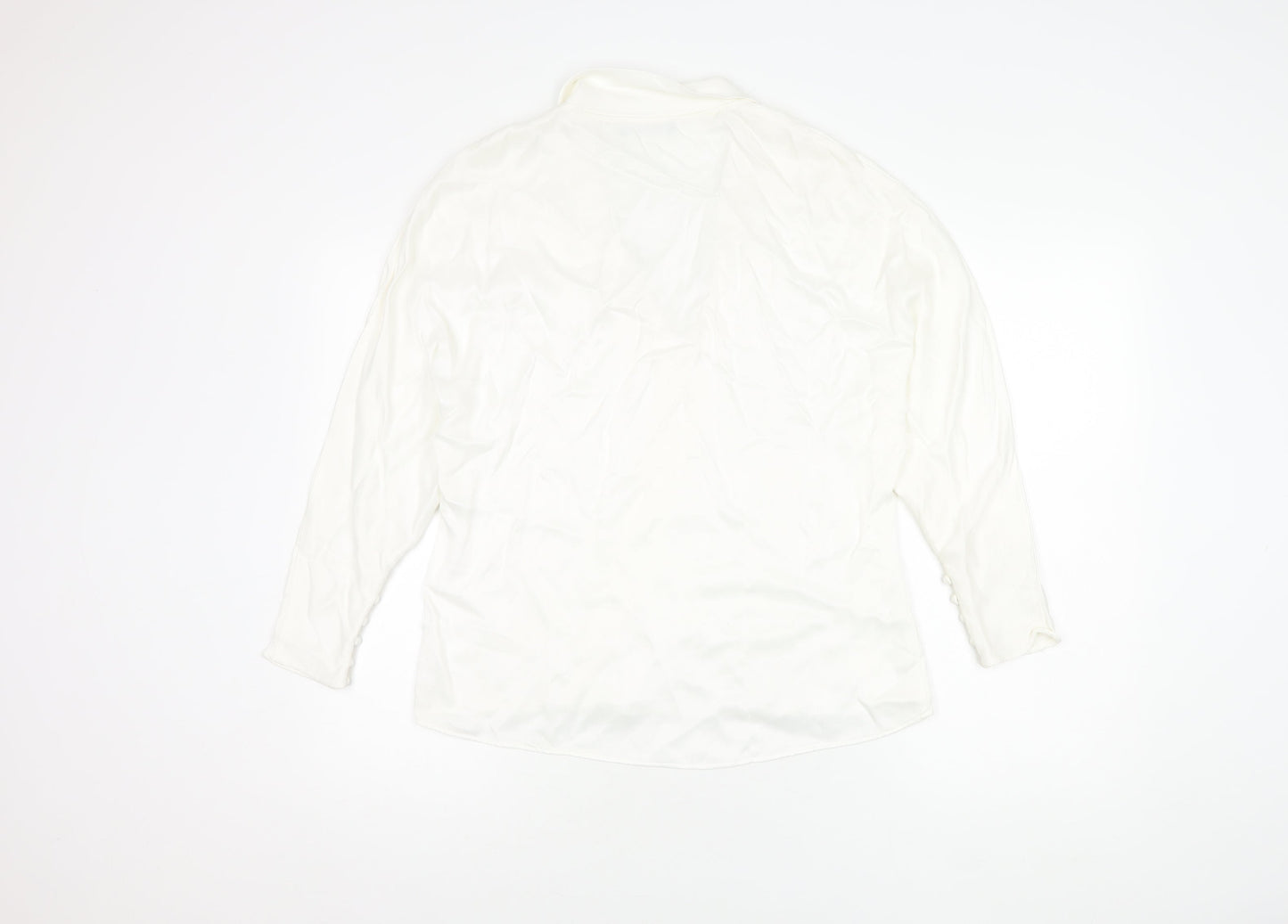 Zara Women's White Wrap Blouse M