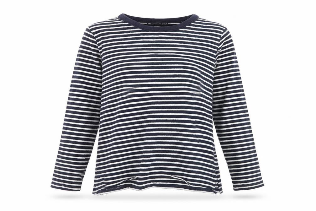 Marks and Spencer Women's Blue Striped Jumper Size 12