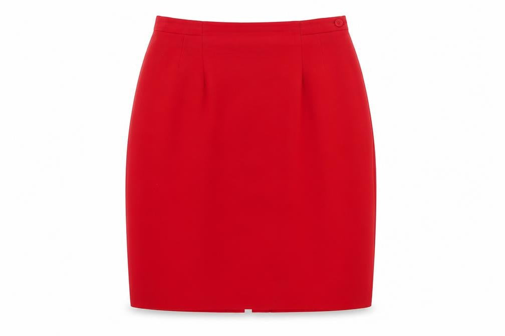 Precis Petite Women's Red Knee Length Pencil Skirt 16