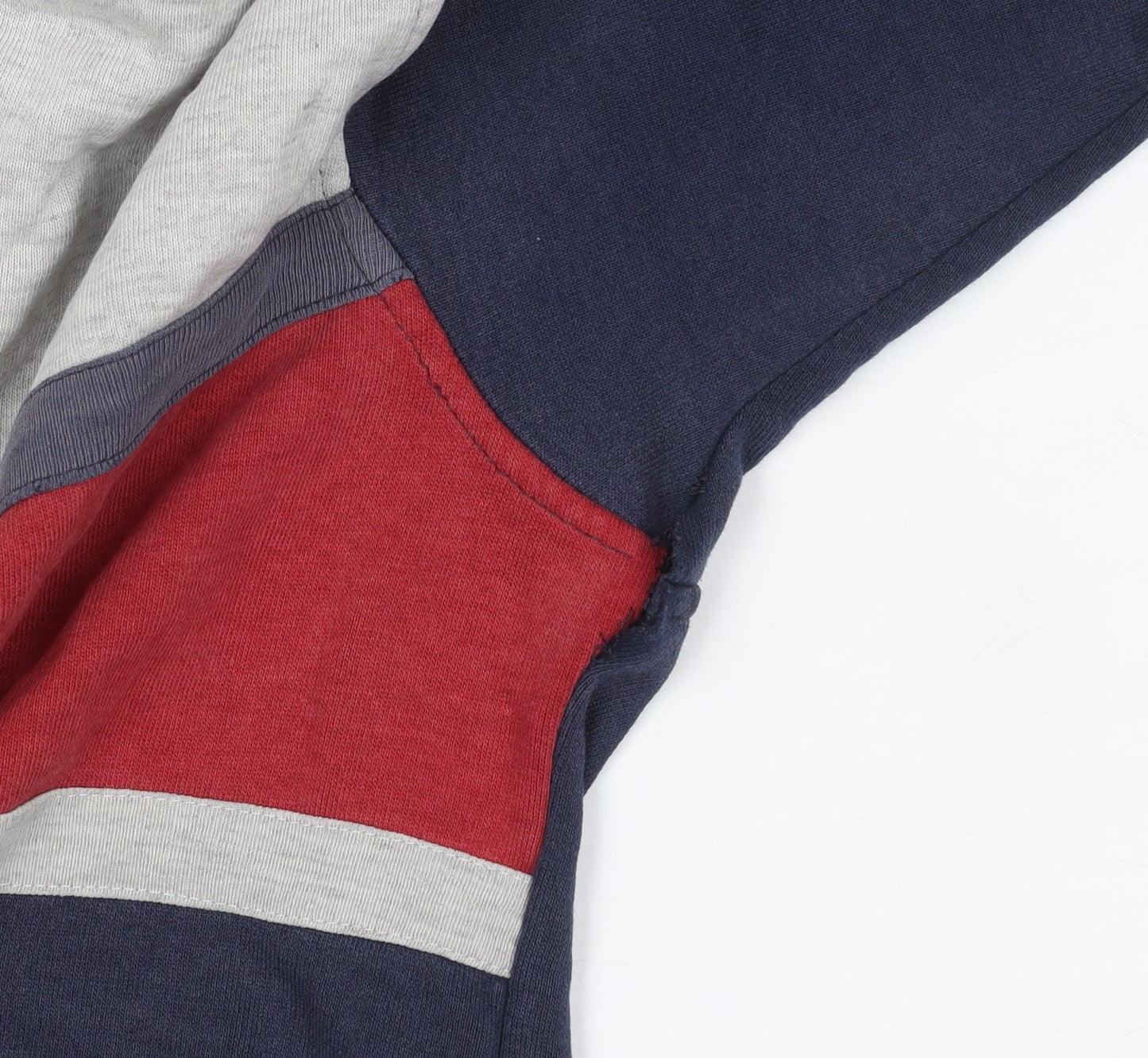 Champion Red, Blue & Grey Striped Sweatshirt, Unisex Adults, Size 164