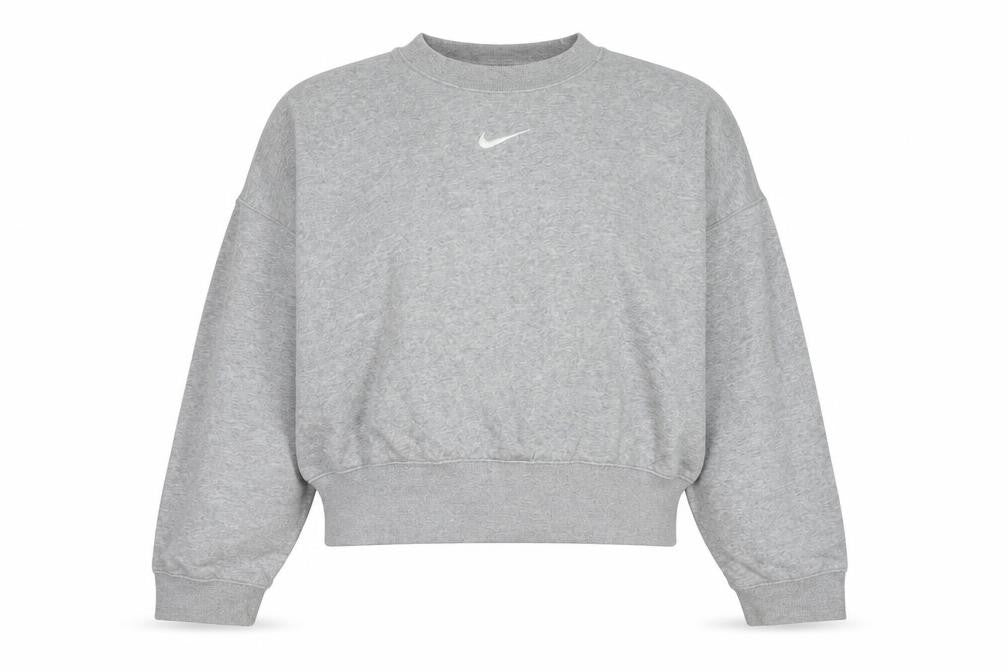 Unisex Adults UK M Regular Nike Grey Pullover Sweatshirt