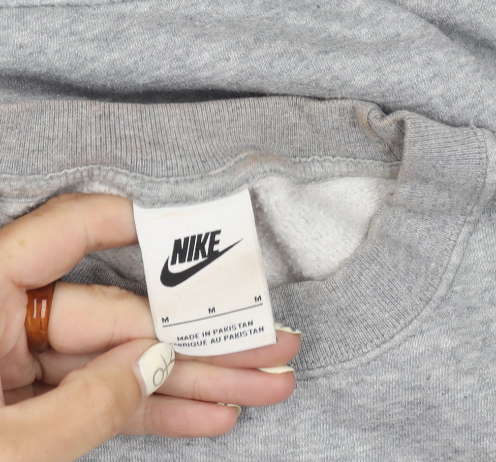 Nike Grey Unisex Crew Neck Sweatshirt M