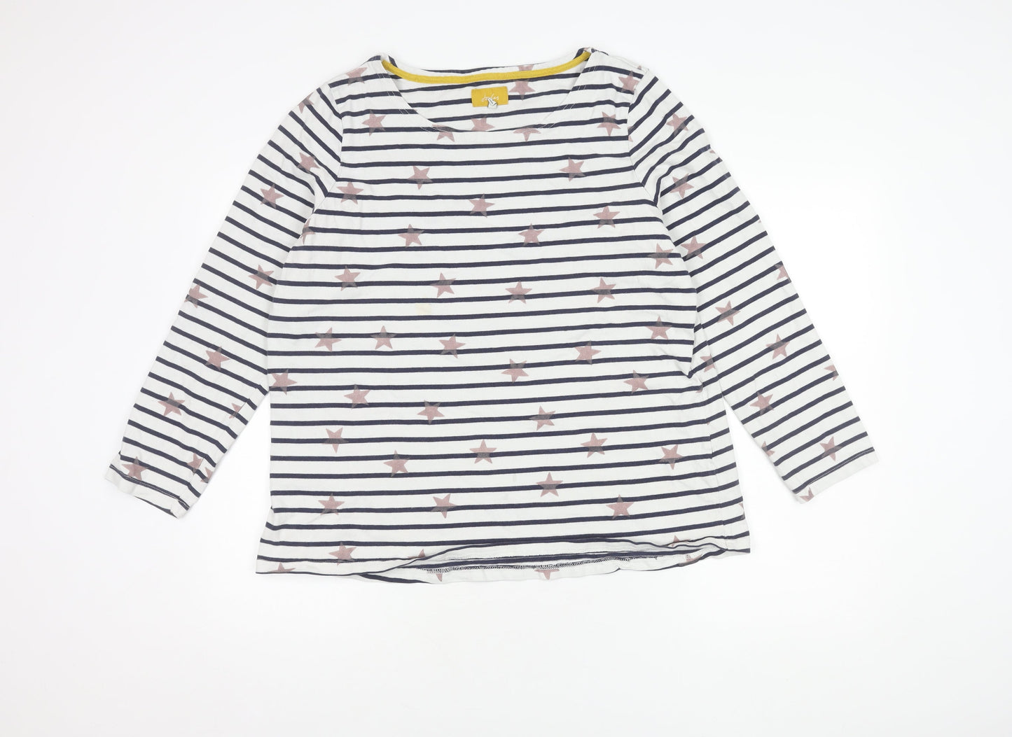 Joules Women's Multicoloured Striped Jumper Size 20