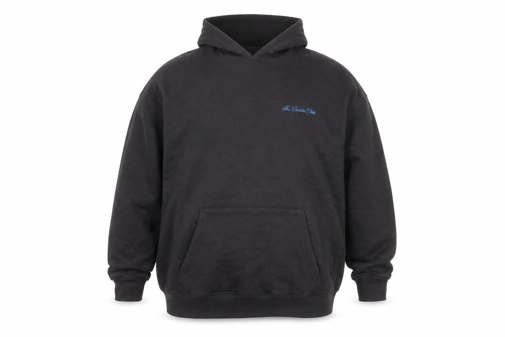 Couture Mens Black Pullover Hoodie, 4 Plus, Urban Style