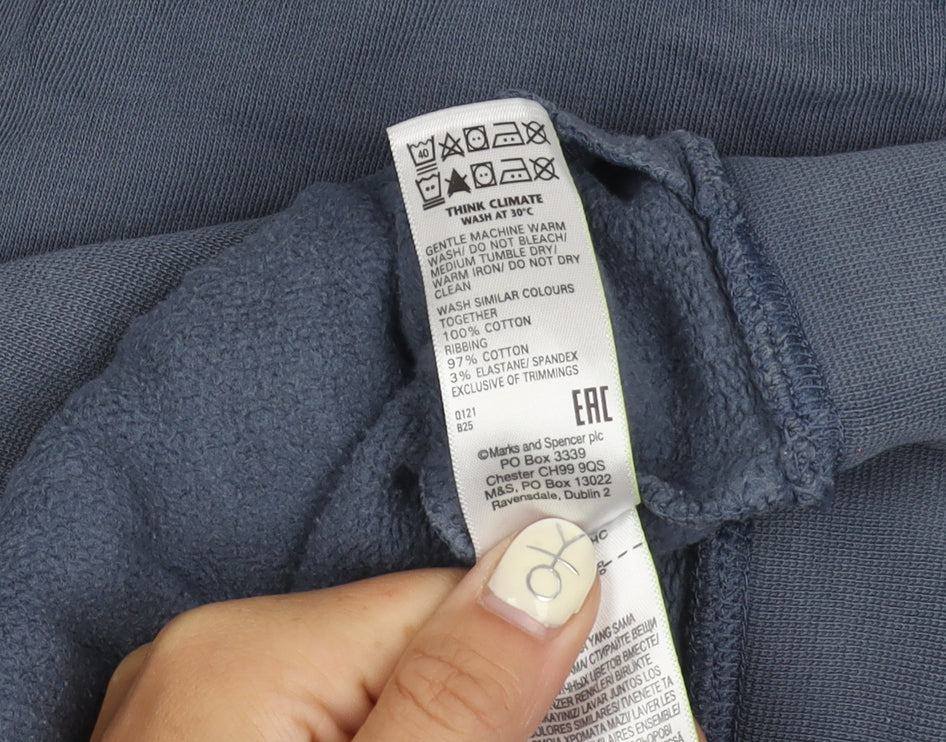 Marks & Spencer Men's Blue Pullover M Sweatshirt