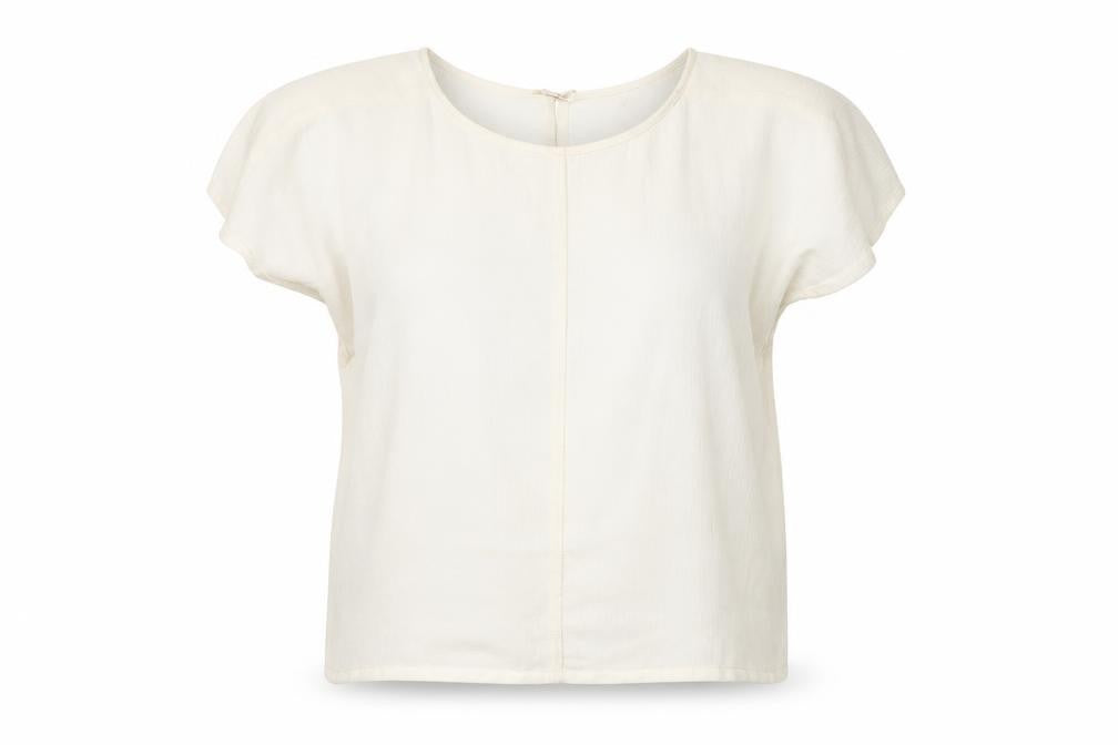 Womens UK Size S French Connection Ivory Viscose Blouse