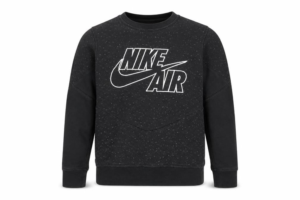 Unisex Adults UK S Regular Nike Black Pullover Sweatshirt