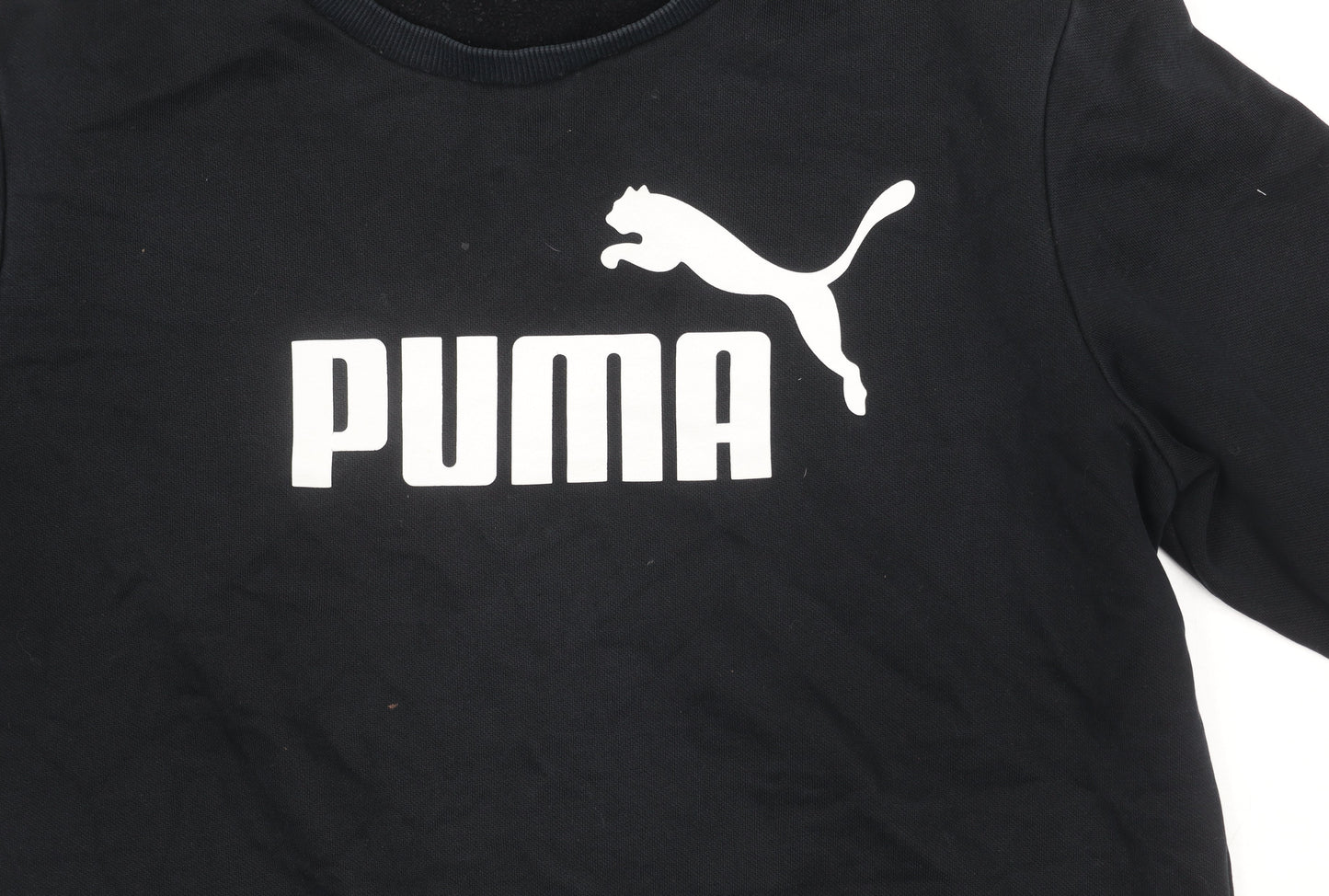 Puma Unisex Black Pullover Sweatshirt, Size M