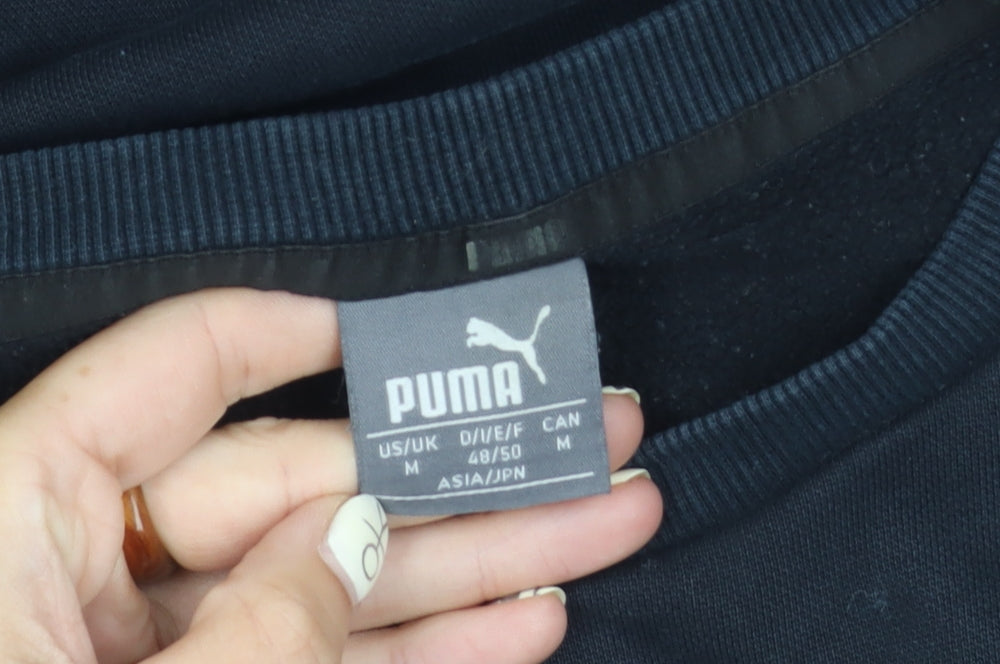 Puma Unisex Black Pullover Sweatshirt, Size M