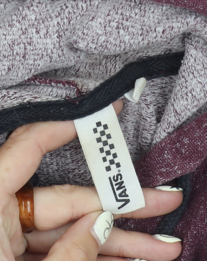 Vans Men's S Purple Hooded Full Zip Jacket