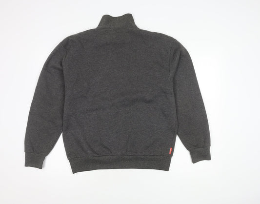 Slazenger Men's Grey 1/4 Zip Sweatshirt M
