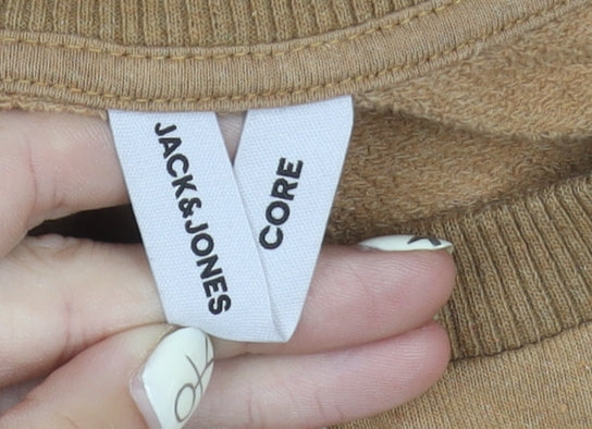 Jack & Jones Men's Brown XL Crew Neck Sweatshirt