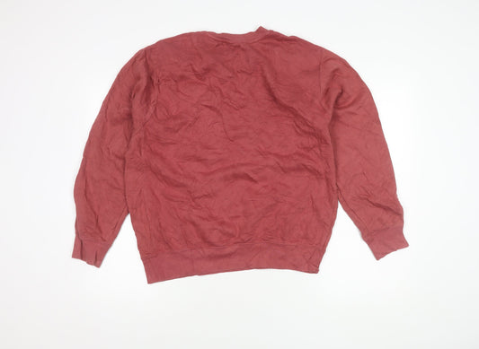 Nike Men's Red Pullover Sweatshirt M Logo