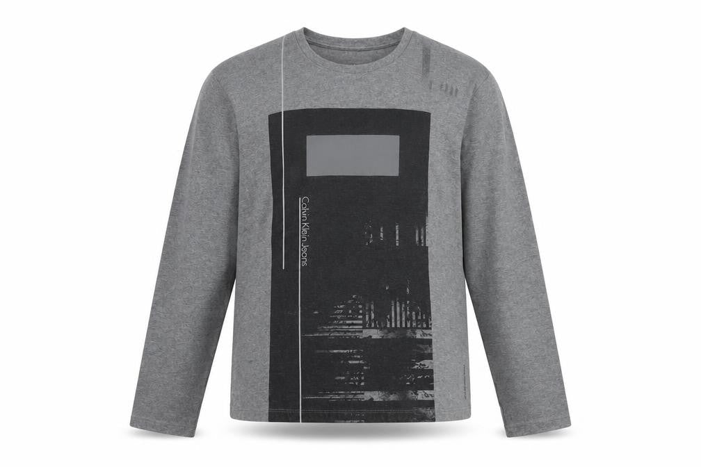 Mens UK XL  Calvin Klein Jeans Grey Pullover Sweatshirt