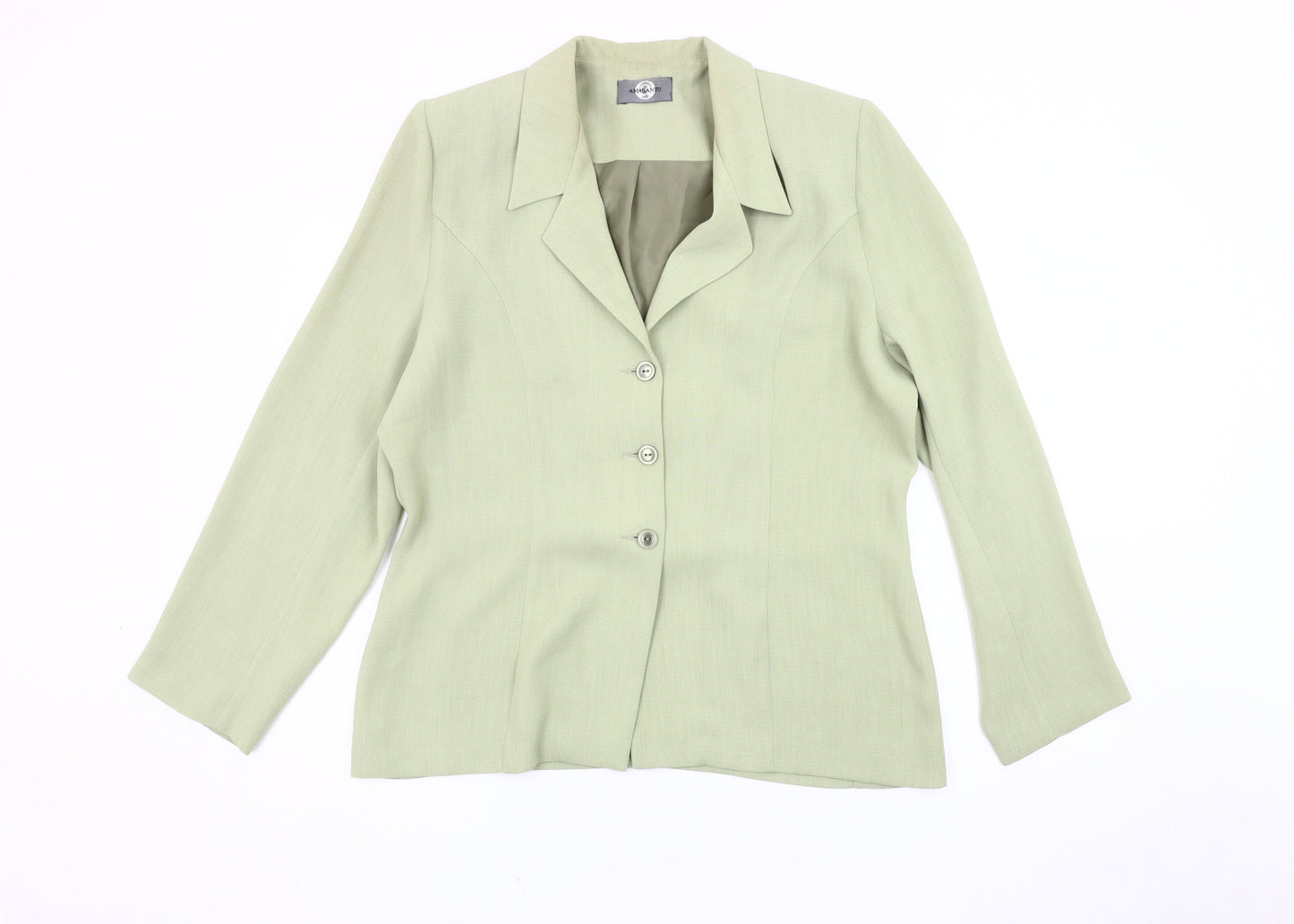 Amaranto Women's Green Blazer Size 16