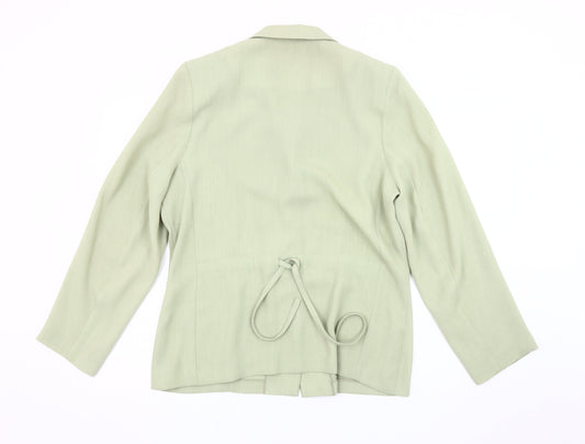 Amaranto Women's Green Blazer Size 16