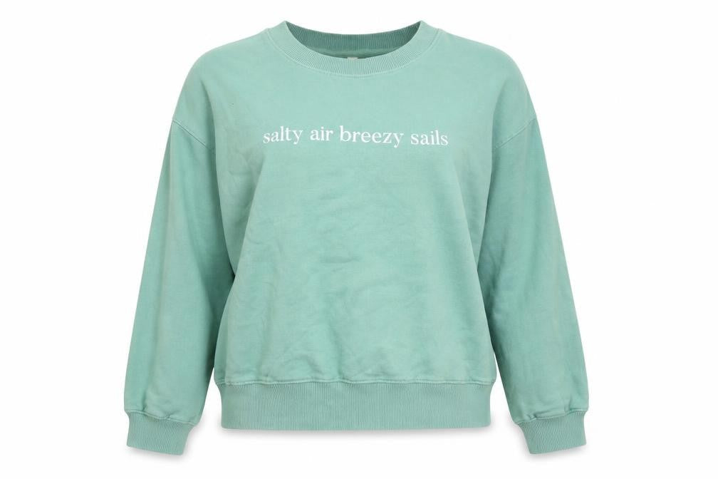 Earth Womens Positive Green Pullover Sweatshirt XL