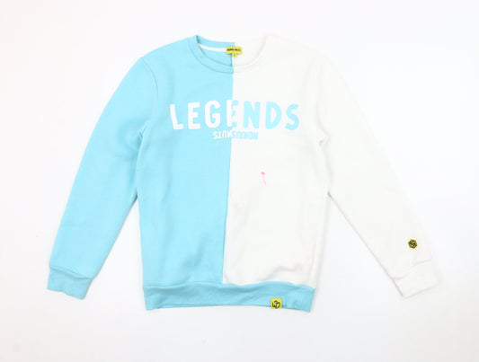 Norris Nuts Boys Colourblock Sweatshirt Blue/White 12Y Pullover