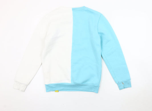 Norris Nuts Boys Colourblock Sweatshirt Blue/White 12Y Pullover