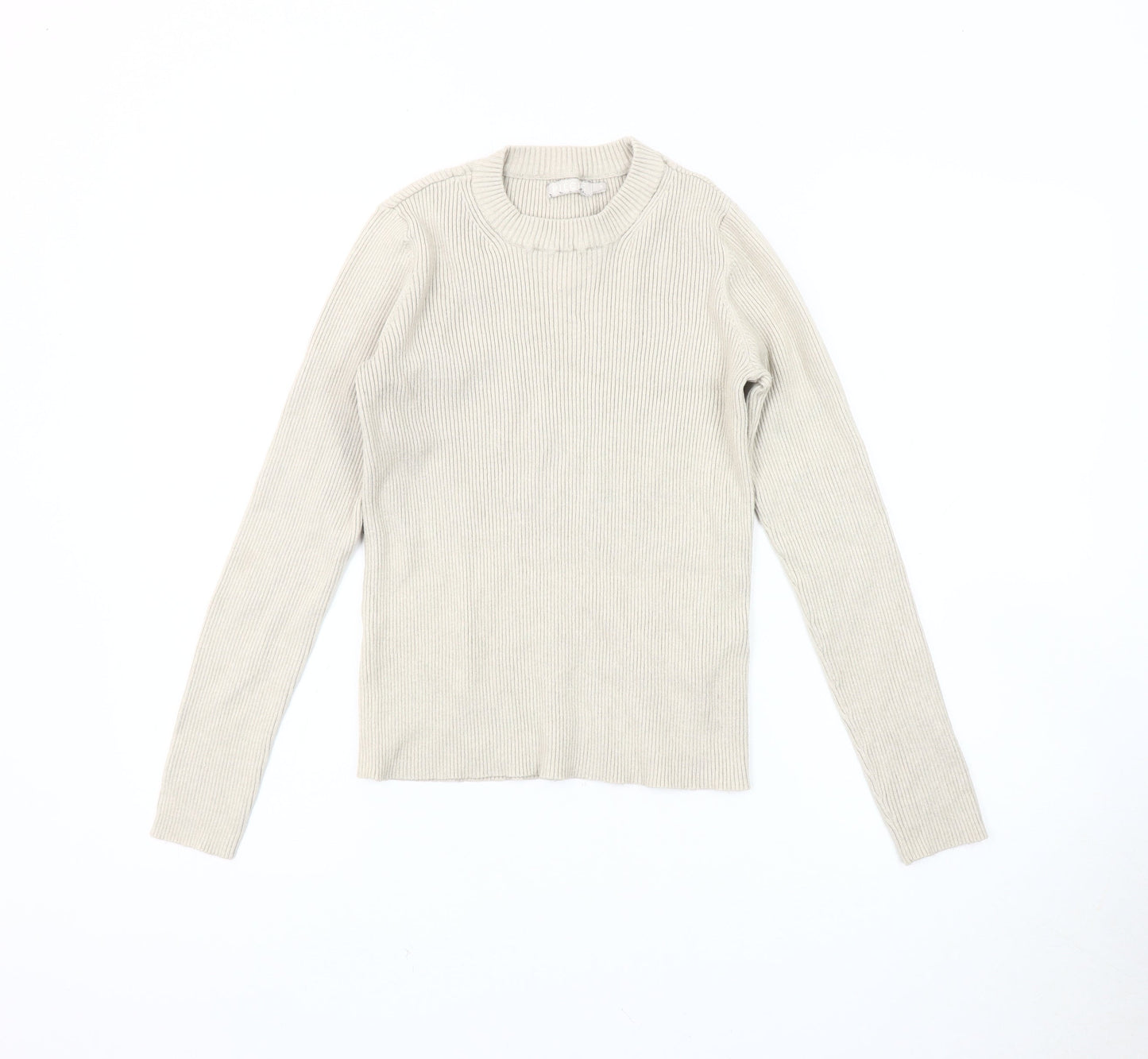 Pieces Women's Beige Pullover Jumper, Size S