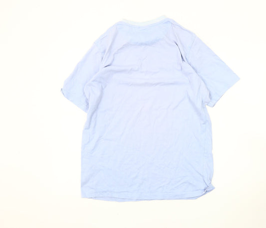 Fresh Ego Kid Men's Blue Large Crew Neck T-Shirt