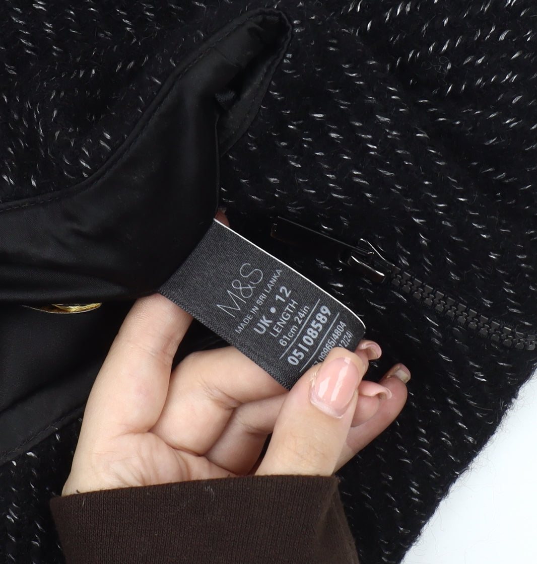 Marks and Spencer Women's Black Pencil Skirt Size 12