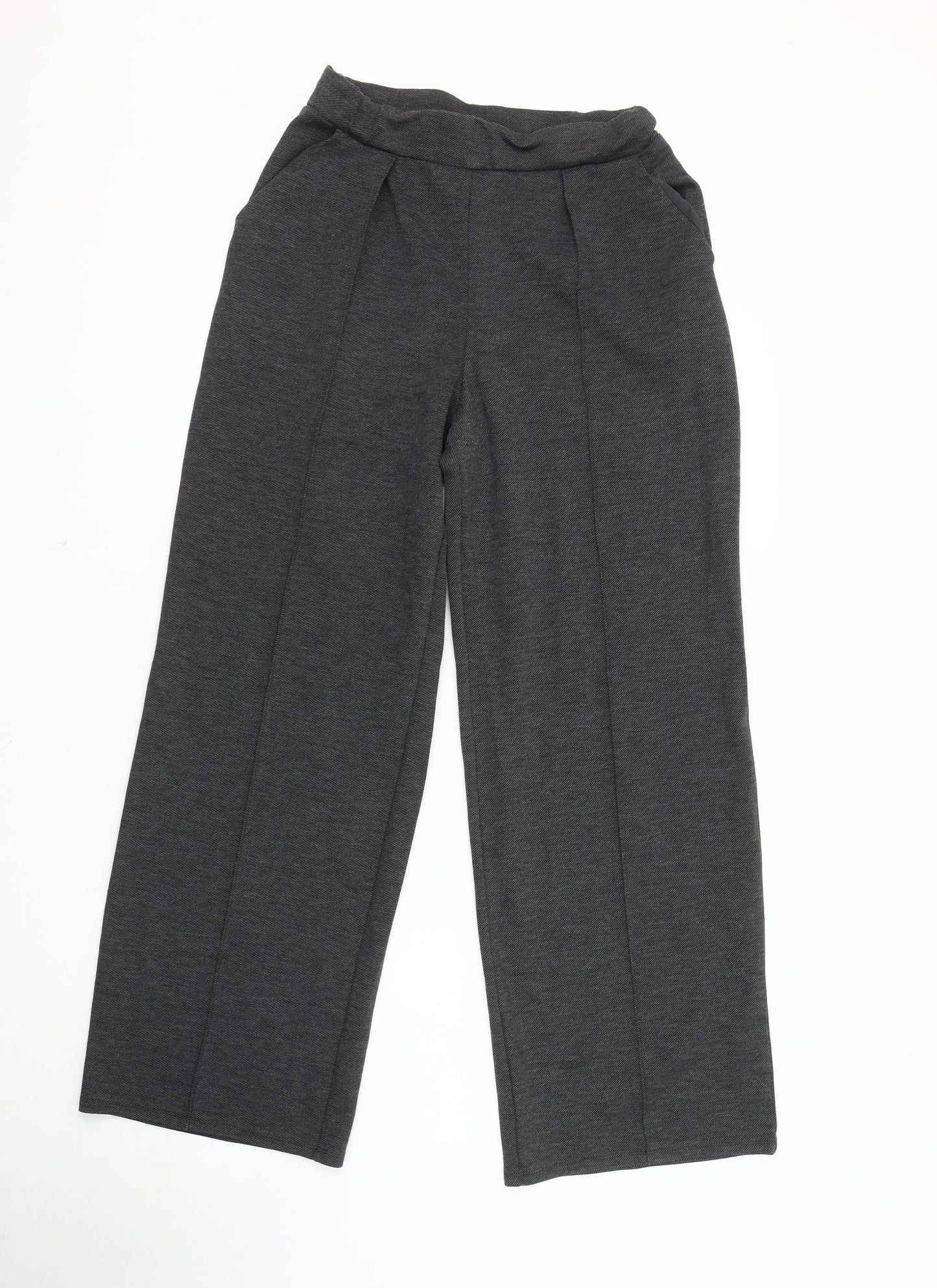 H&M Women's Black Trousers Size S Elastic Waist