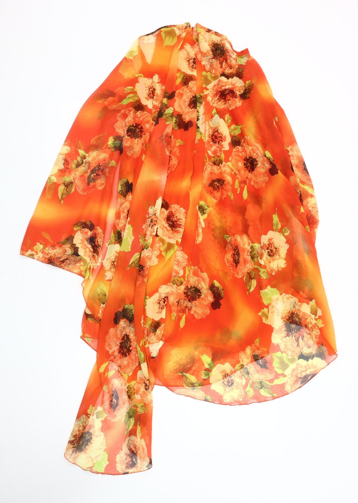 New York Laundry Floral Women's Orange Size 12 Top