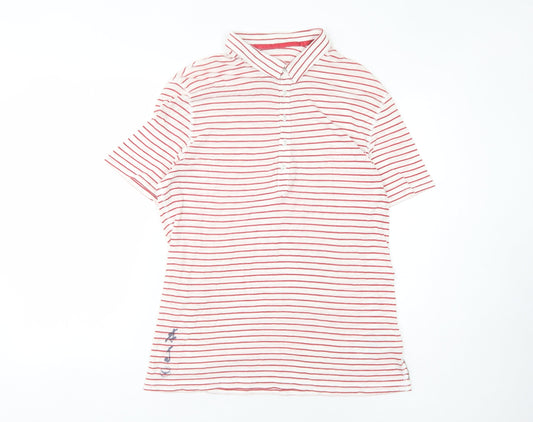 Armani Jeans Women’s Red Striped Polo Size 12