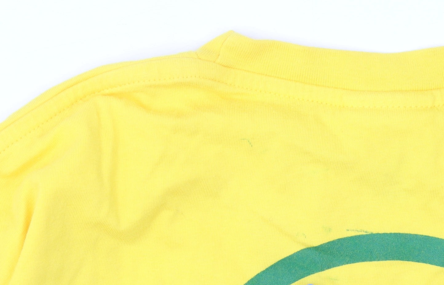 Nike Men's Yellow Brasil Football T-Shirt L
