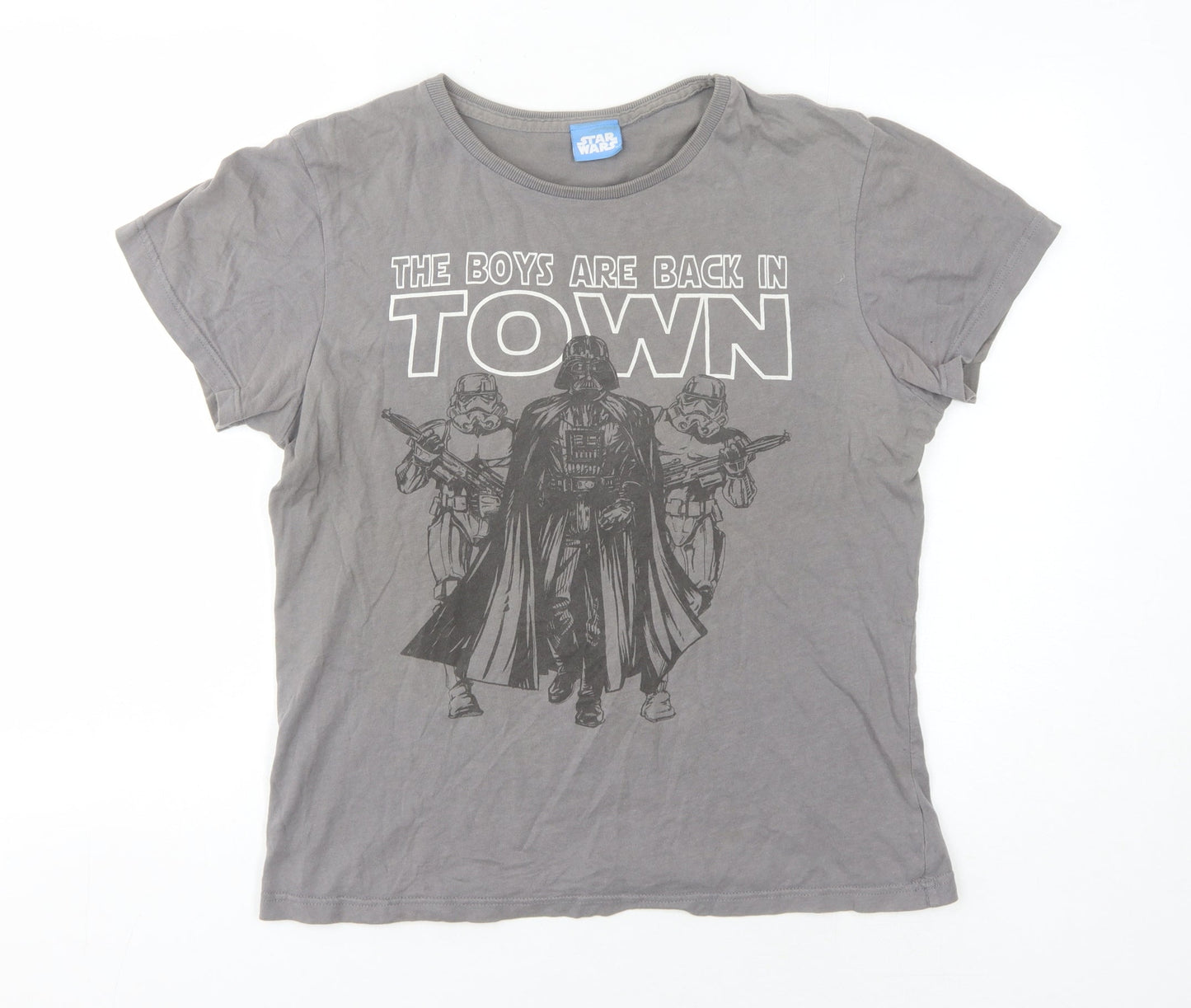 Star Wars Grey Unisex T-Shirt, M, Casual Movie Theme
