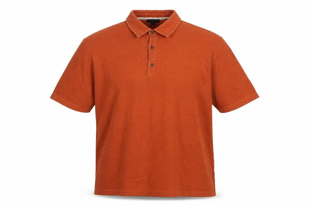 Ted Baker Men's Orange Cotton Polo Shirt Size 6