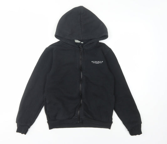 McKenzie Boys Black Full Zip Hoodie 12-13 Years
