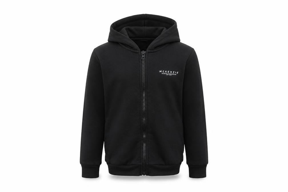 McKenzie Boys Black Full Zip Hoodie 12-13 Years