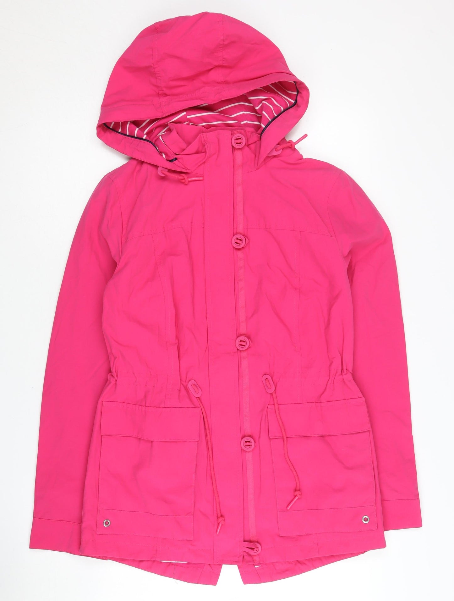 Marks and Spencer Women's Pink Size 6 Hooded Rain Coat