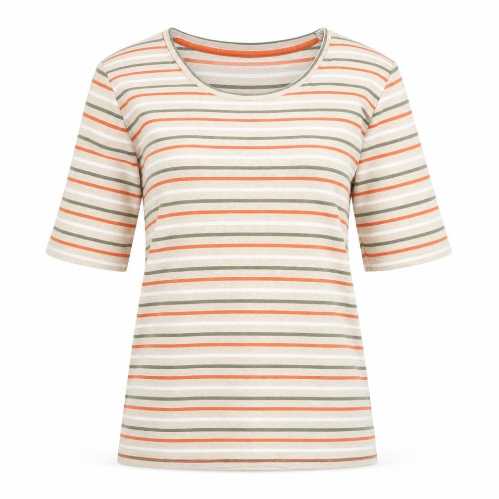 Isle Women's Multicoloured Striped T-Shirt S