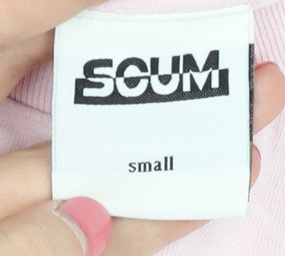 SCUM Unisex Pink Pop Art T-Shirt, Size S