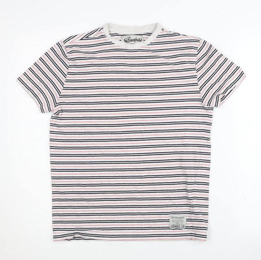 The Stronghold Unisex Stripe T-Shirt XS Multicoloured